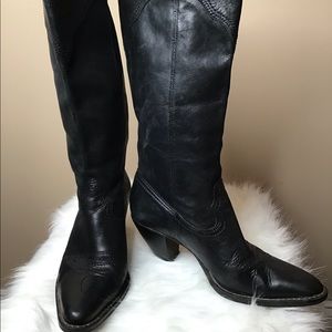 Black Leather Boots